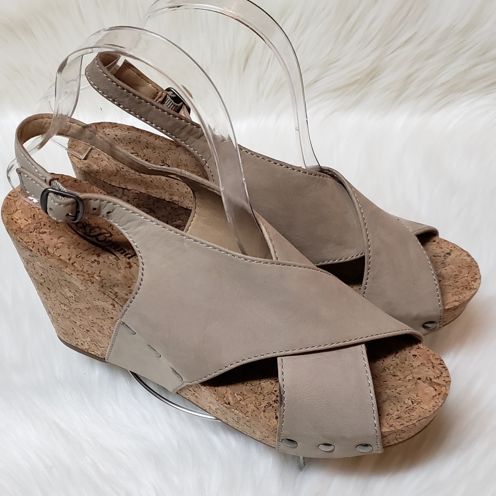Lucky Brand Minari Cork Wedges
